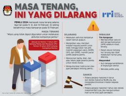 Masa Tenang Pemilu Jelang Hari Pencoblosan 14 Februari 2024