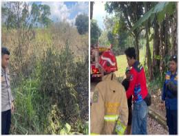 Lahan Kosong di Megamendung Puncak Bogor Terbakar