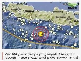 Giliran Cilacap Terguncang Gempa Bumi